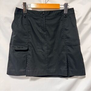 Izod Black Mini Skort – Gothic / Alternative Preppy Streetwear sz 2